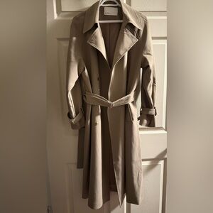 Oak and Fort Oversized Trench Coat Brindle size Small